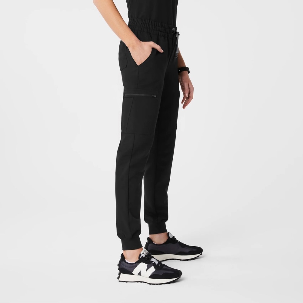 Black Women's Cargo Jogger Pants SCRUBS - Comfortable Everyday Style